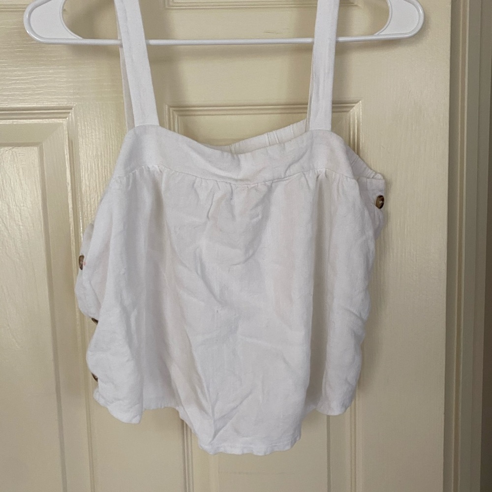 White crop top